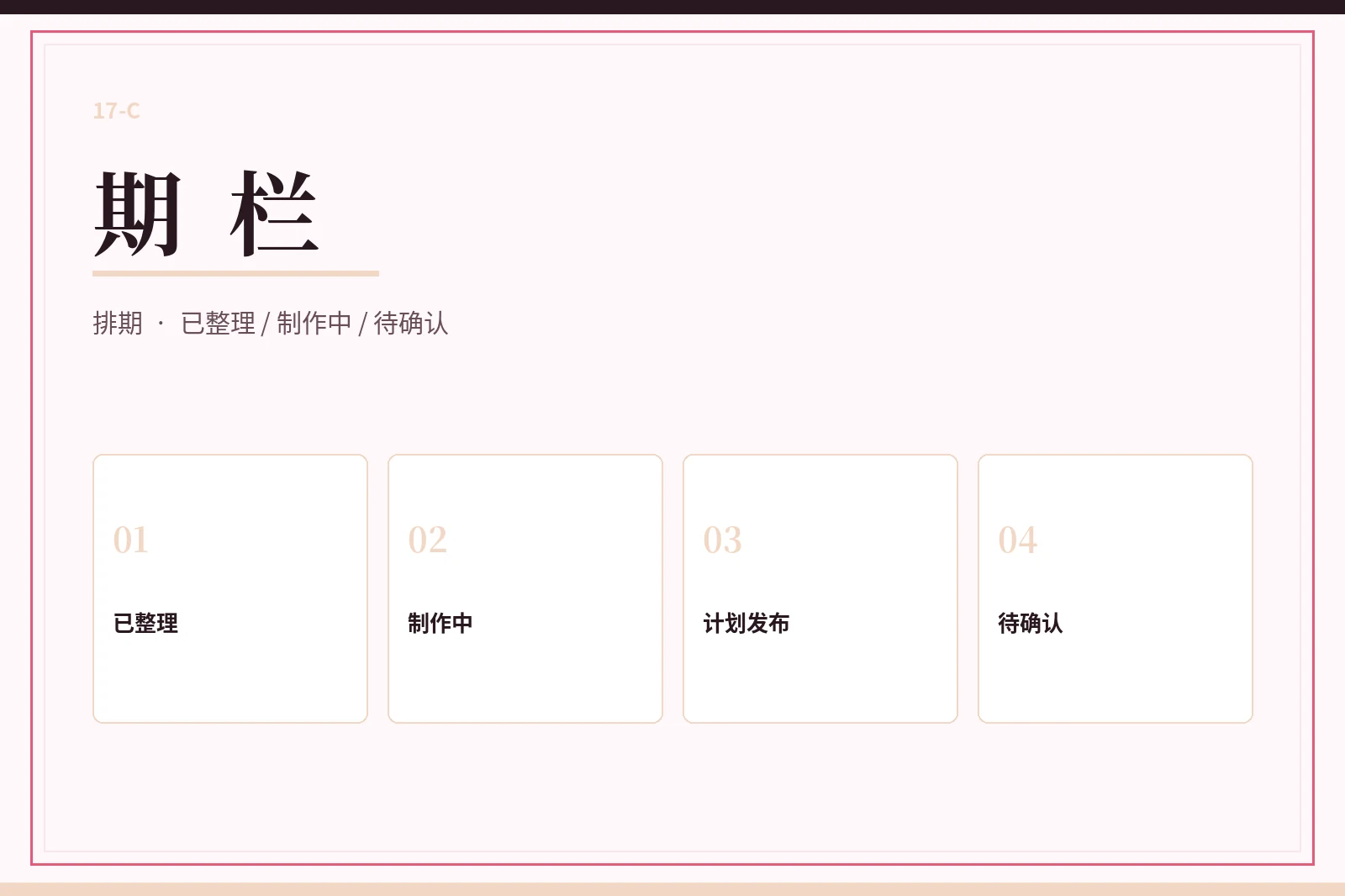 17C期栏内容状态